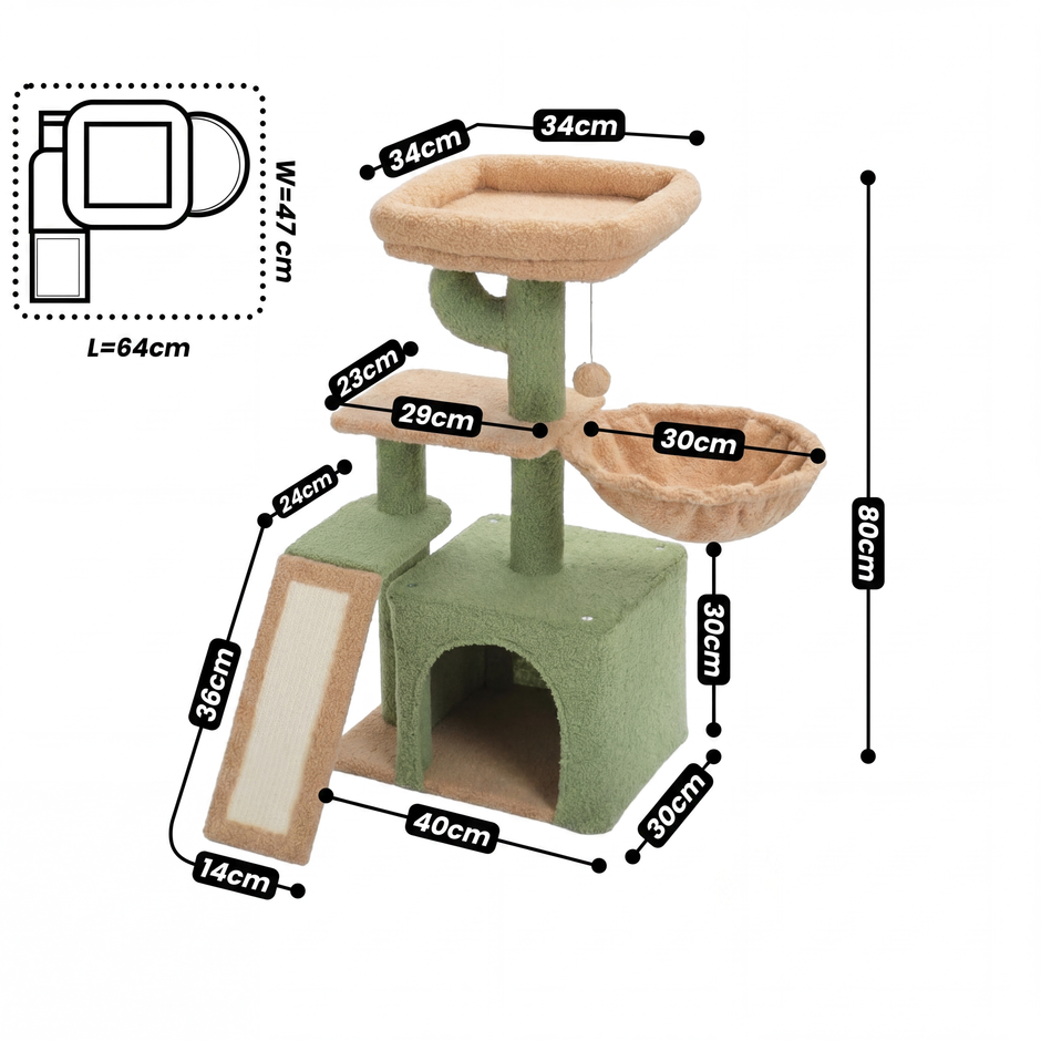 Neopawo Pongo Cat Tree 80cm