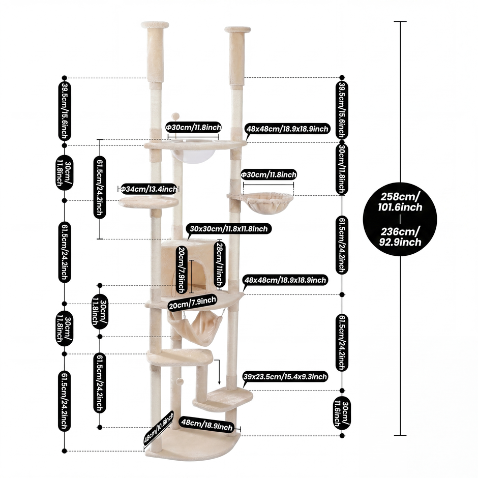 Neopawo Felinova Adjustable Cat Tree