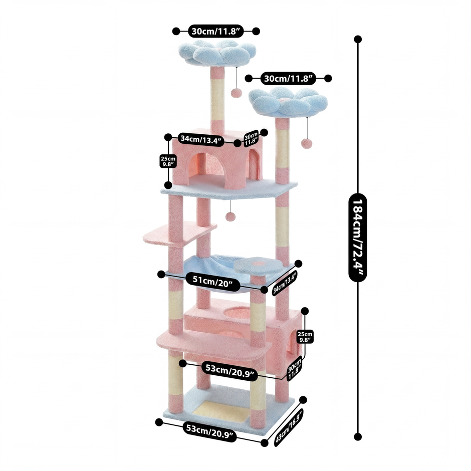 Neopawo Atlas Cat Tree 184cm