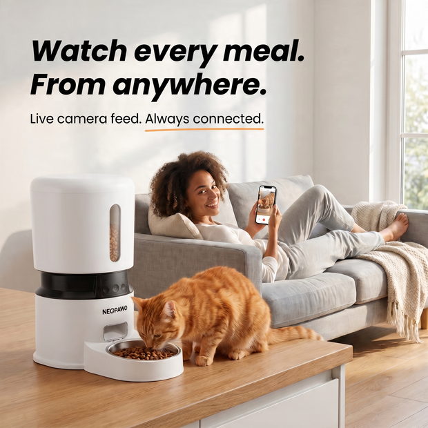 Neopawo Dine — Automatic Cat Feeder with Camera